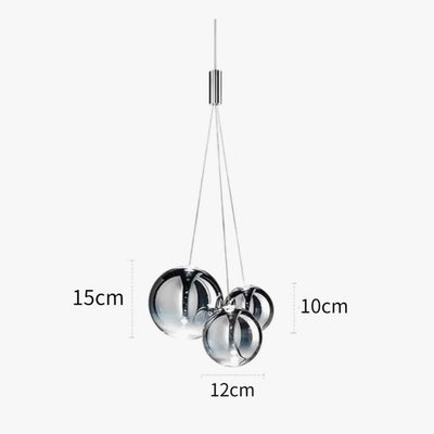 Suspension en Verre pour Salle à Manger Lustre D'îlot de Cuisine - Lumiine