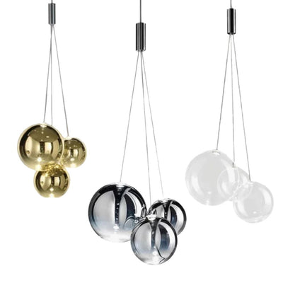 Suspension en Verre pour Salle à Manger Lustre D'îlot de Cuisine - Lumiine