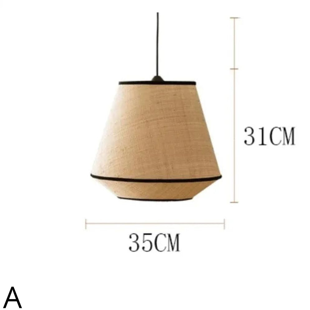 Suspension Rétro en Rotin Tissé pour Décoration Intérieure - Lumiine