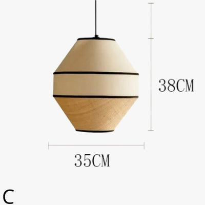 Suspension Rétro en Rotin Tissé pour Décoration Intérieure