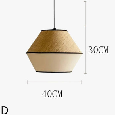 Suspension Rétro en Rotin Tissé pour Décoration Intérieure