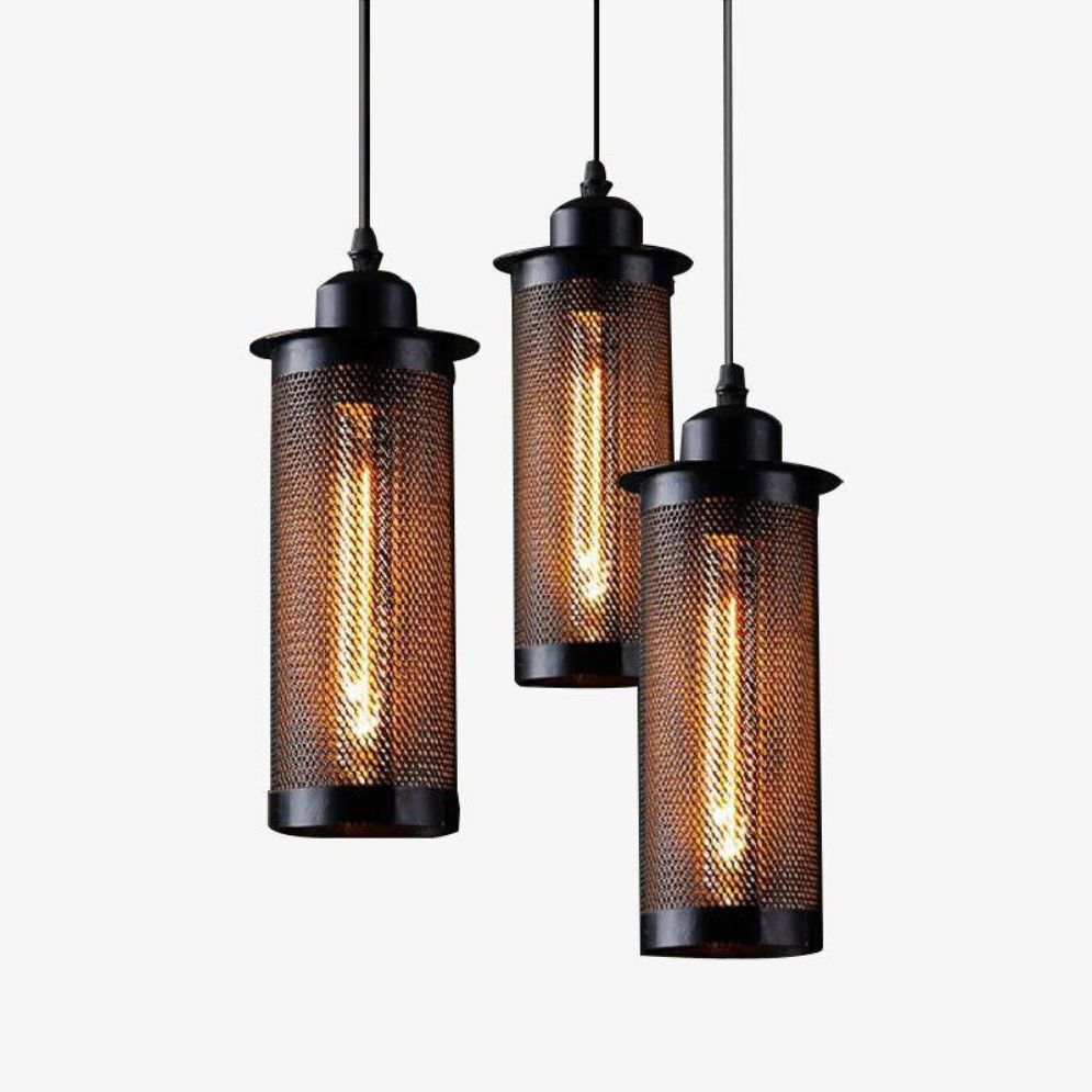 Suspension Industrielle LED en Métal Style Edison - Lumiine