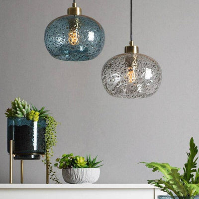 Suspension LED Design Formes en Verre Coloré Loft - Lumiine