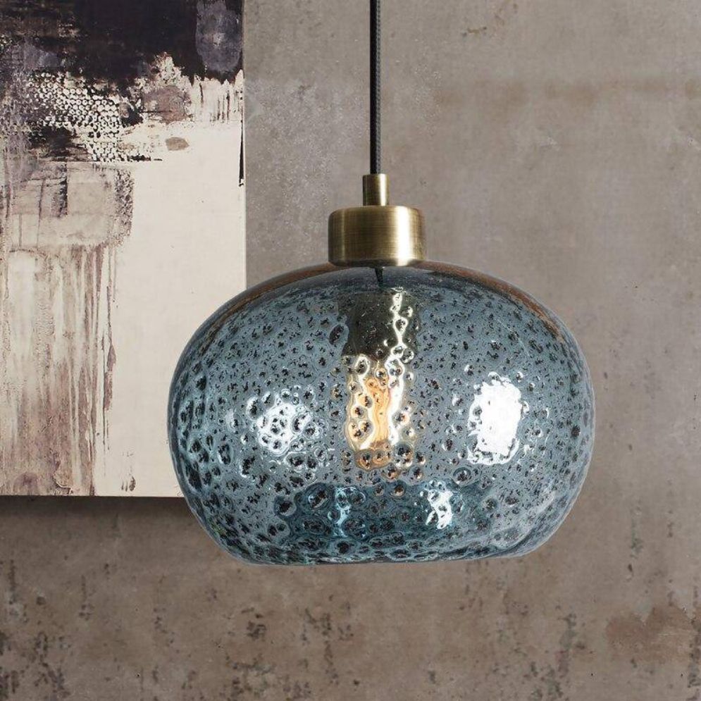Suspension LED Design Formes en Verre Coloré Loft - Lumiine