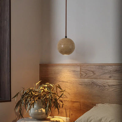 Suspension LED en Pierre Naturelle pour Intérieur Moderne - Lumiine