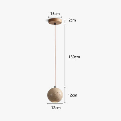 Suspension LED en Pierre Naturelle pour Intérieur Moderne - Lumiine