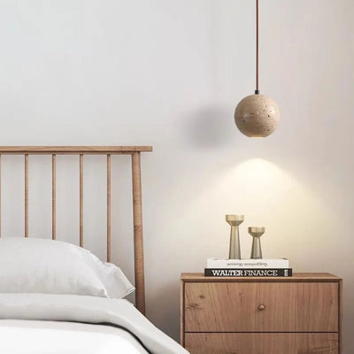 Suspension LED en Pierre Naturelle pour Intérieur Moderne - Lumiine