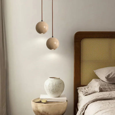 Suspension LED en Pierre Naturelle pour Intérieur Moderne - Lumiine