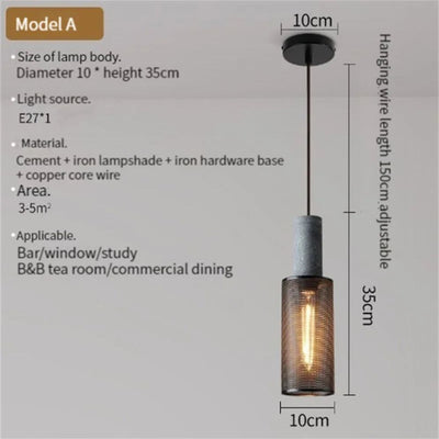 Suspension Led de Style Industriel - Lumiine