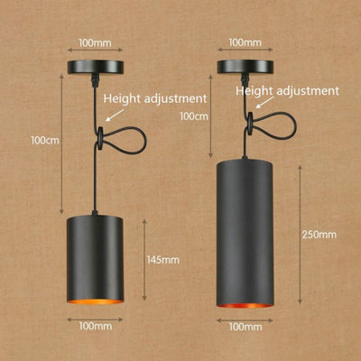 Suspension Led Noir Etching - Lumiine