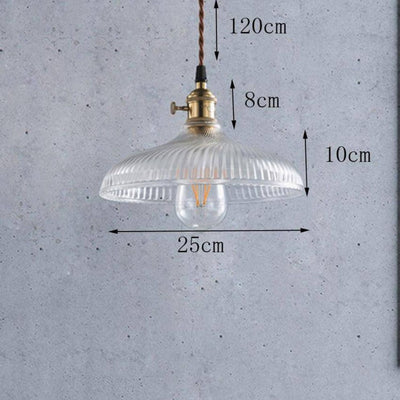 Suspension Led Style Vintage en Verre Dolkie