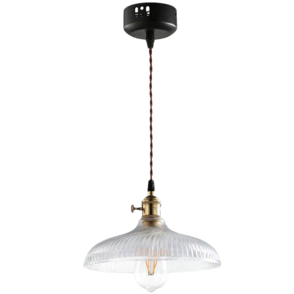 Suspension Led Style Vintage en Verre Dolkie