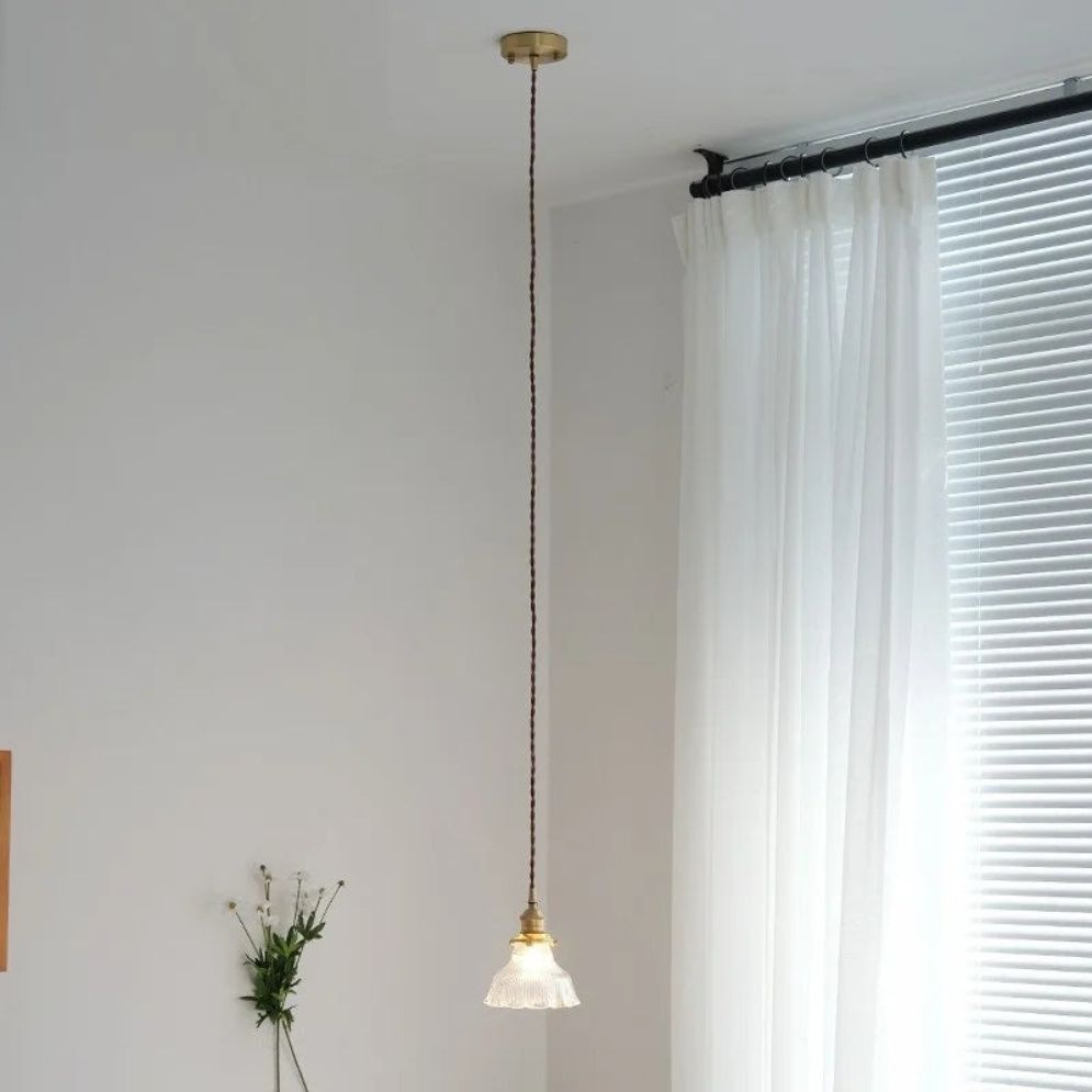 Suspension Minimalistes Nordiques Japonais en Laiton Verre - Lumiine