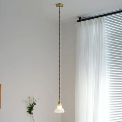 Suspension Minimalistes Nordiques Japonais en Laiton Verre - Lumiine