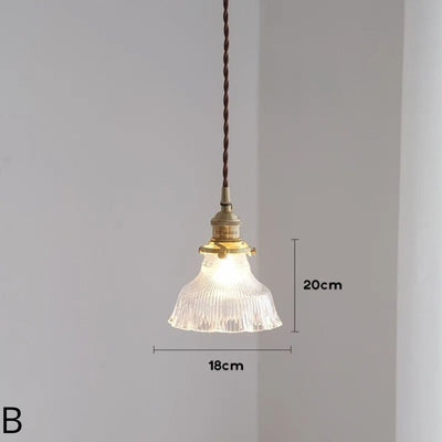 Suspension Minimalistes Nordiques Japonais en Laiton Verre - Lumiine