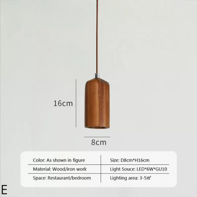 Suspension Moderne à Led en Bois (Plusieurs Couleurs) - Lumiine