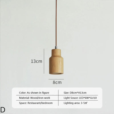 Suspension Moderne à Led en Bois (Plusieurs Couleurs) - Lumiine
