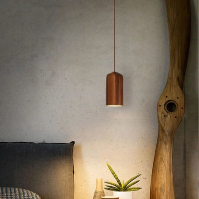 Suspension Moderne à Led en Bois (Plusieurs Couleurs) - Lumiine