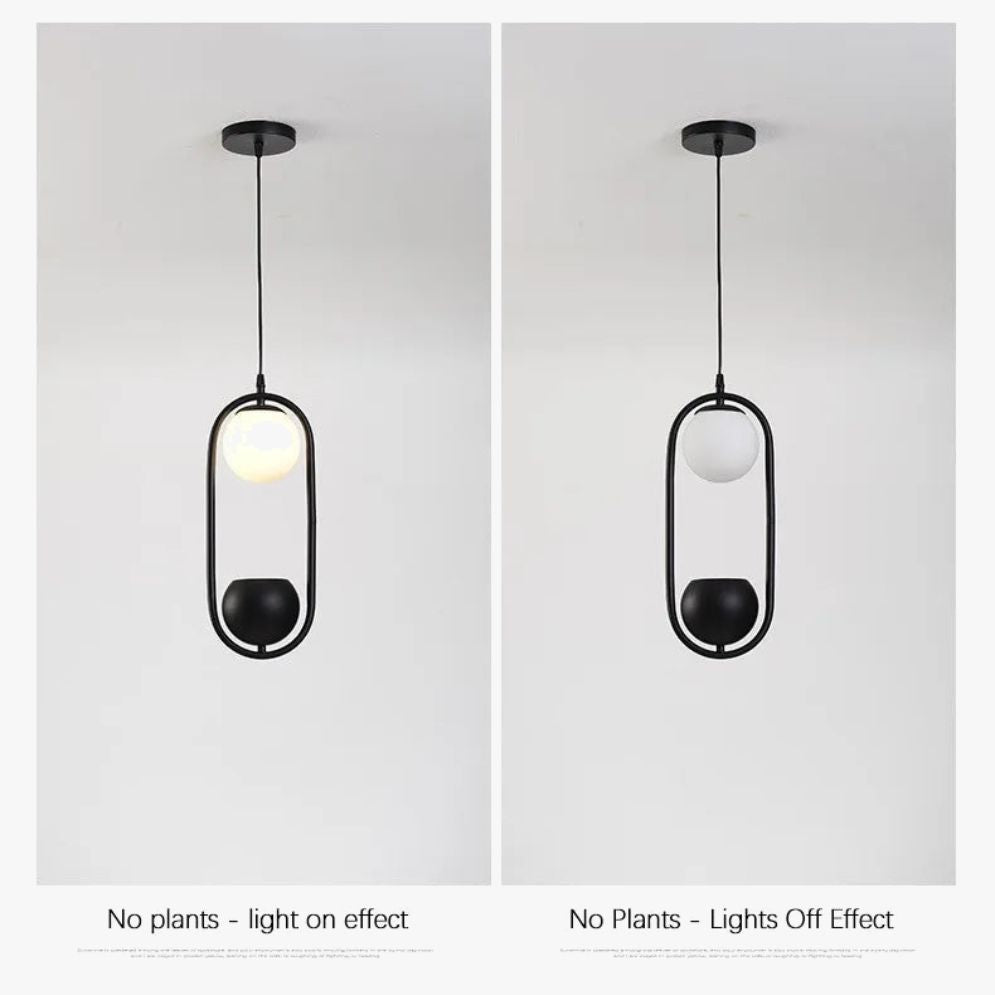 Suspension Moderne Arrondie pour Plante Pot - Lumiine