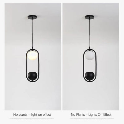 Suspension Moderne Arrondie pour Plante Pot - Lumiine