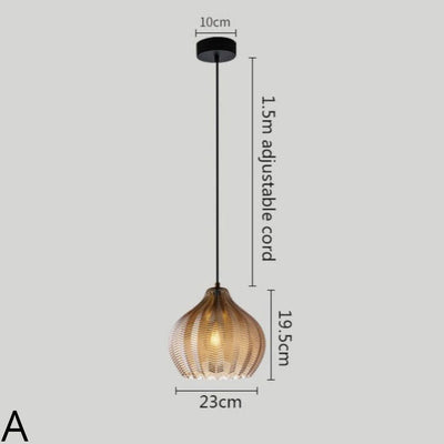 Suspension Moderne en Verre Fumé Plusieurs Formes Guezra