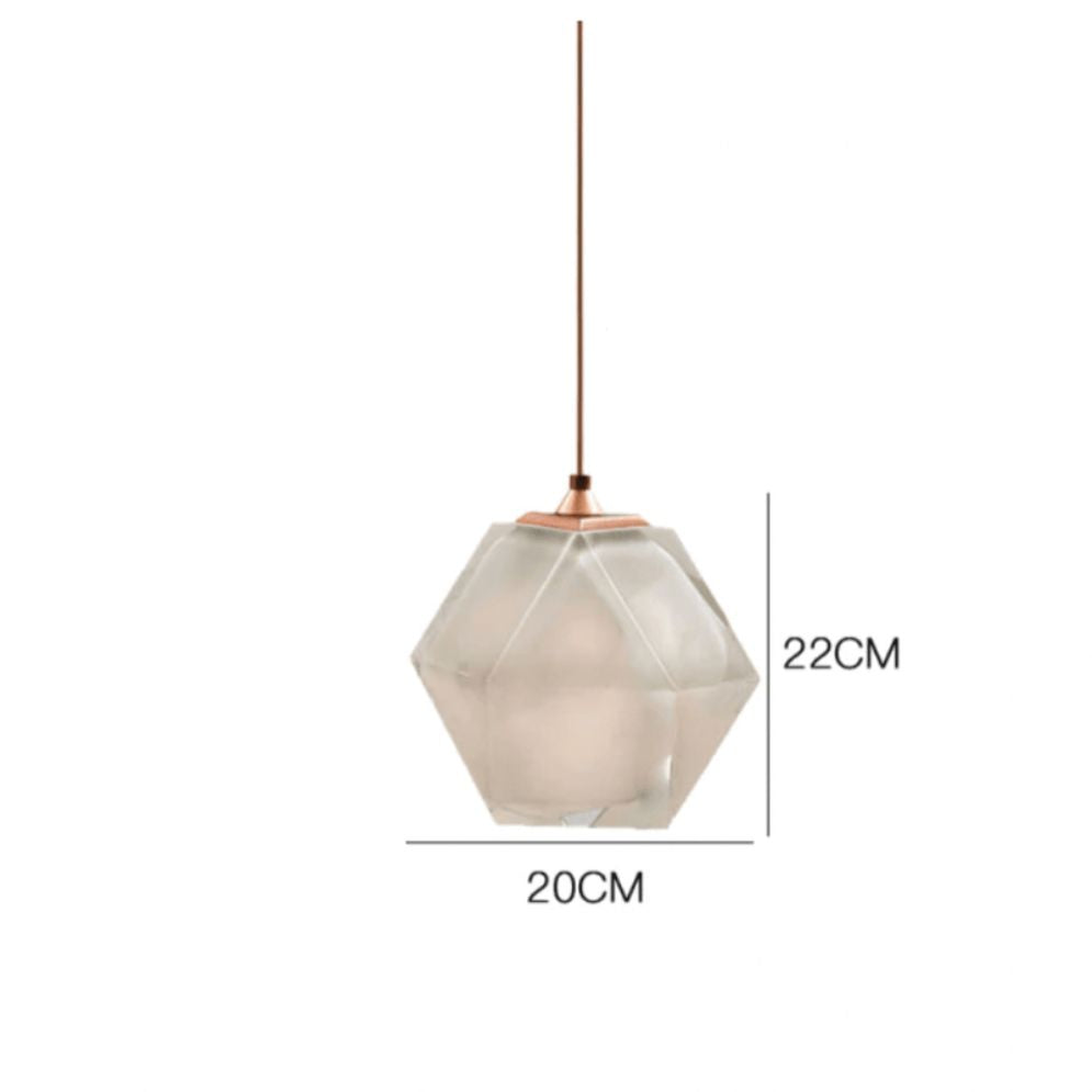 Suspension Moderne LED Abat-Jour Déformé en cristal Coloré - Lumiine