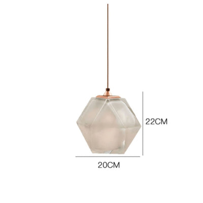 Suspension Moderne LED Abat-Jour Déformé en cristal Coloré - Lumiine