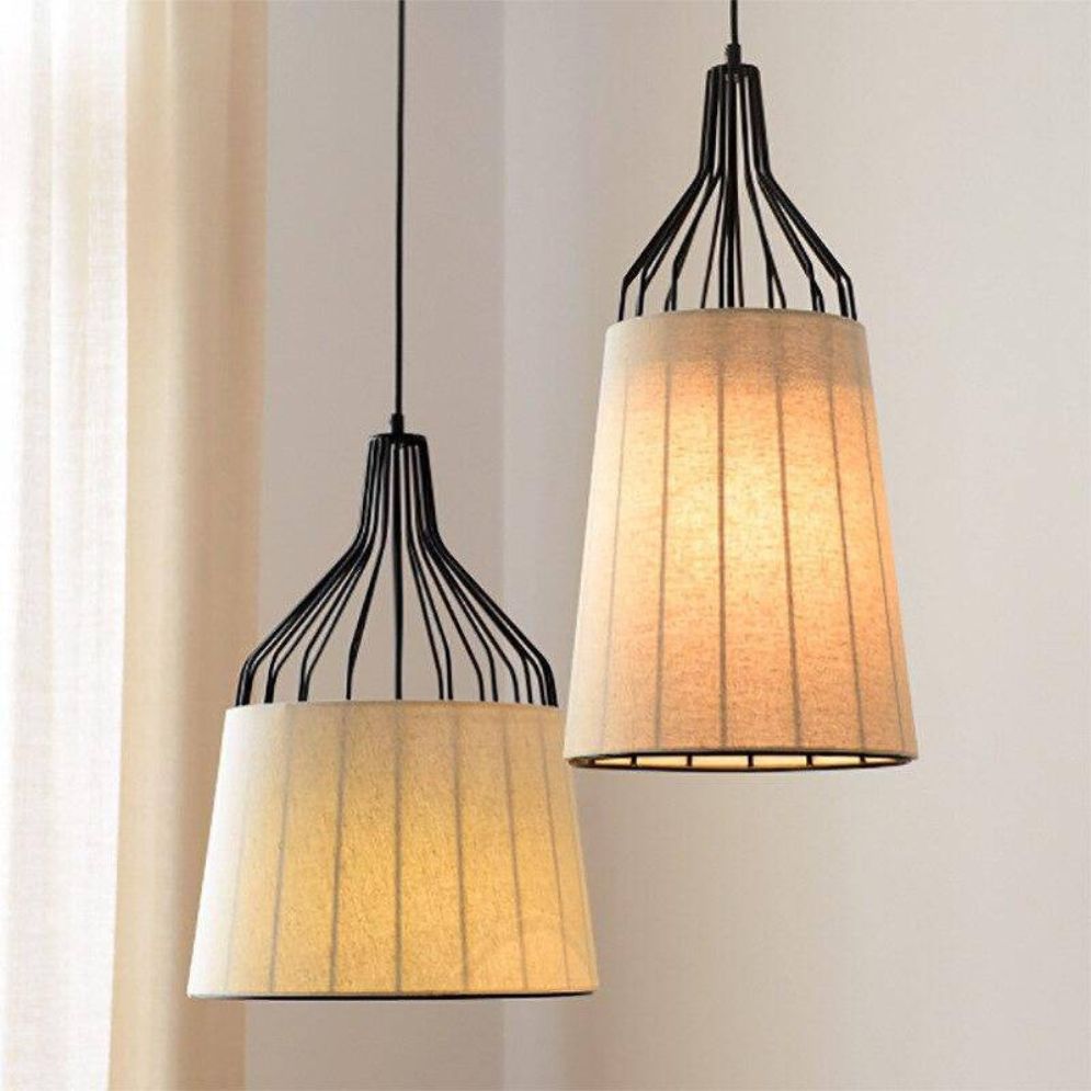 Suspension Moderne LED avec Abat-Jour Tissu - Lumiine