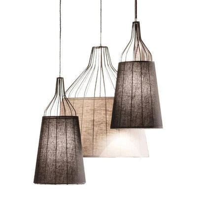 Suspension Moderne LED avec Abat-Jour Tissu - Lumiine