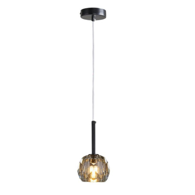 Suspension Moderne LED Forme de Glaçon en Cristal Coloré Lua - Lumiine