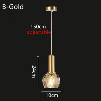 Suspension Moderne LED Forme de Glaçon en Cristal Coloré Lua - Lumiine
