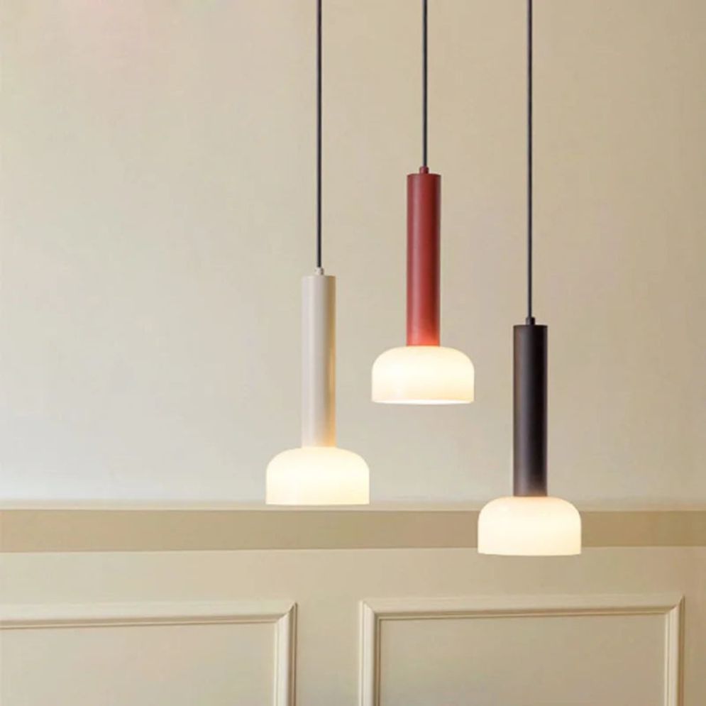 Suspension Moderne Loft Luminaire Verre Multicolore Vintage - Lumiine