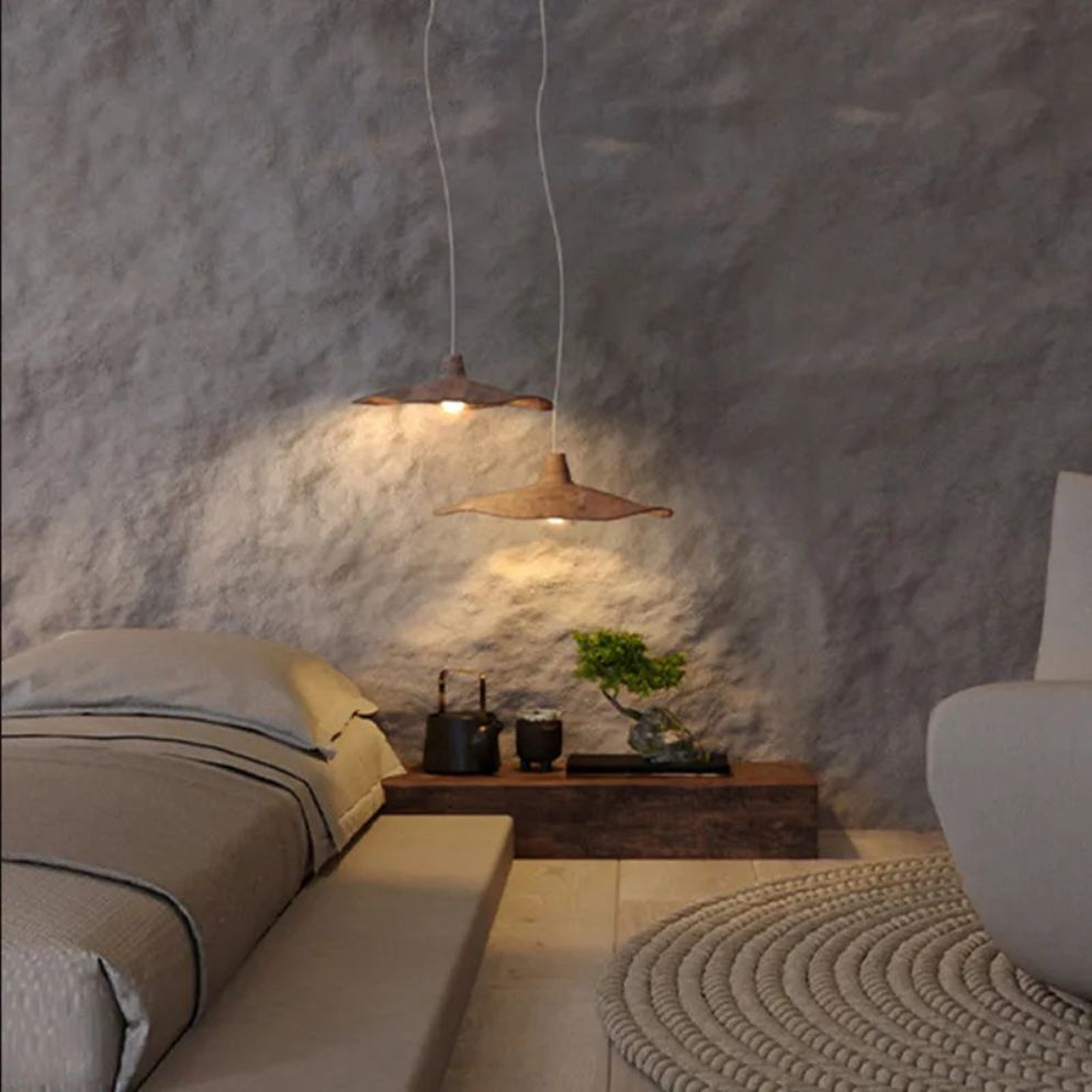 Suspension Moderne Nordique LED Double Triple Tête en Bois - Lumiine