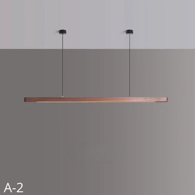 Suspension Nordique Bois Bande Moderne Salon Salle à Manger - Lumiine
