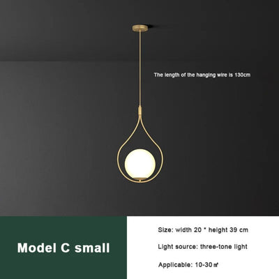 Suspension Nordique Moderne Led Chambre Tête de Lit - Lumiine