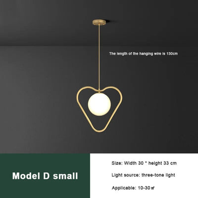 Suspension Nordique Moderne Led Chambre Tête de Lit
