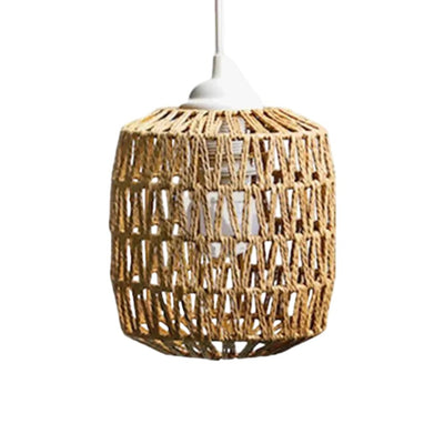 Suspension Salon en Rotin Tressé Style Exotique - Lumiine