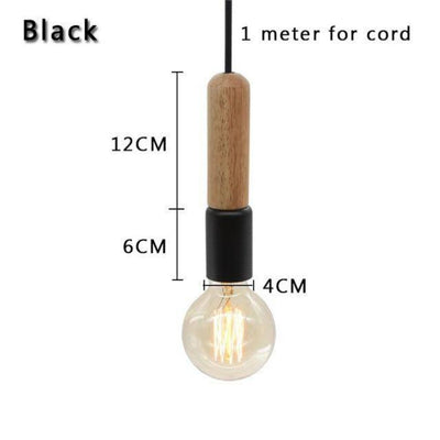 Suspension Scandinave en Bois Minimaliste - Lumiine