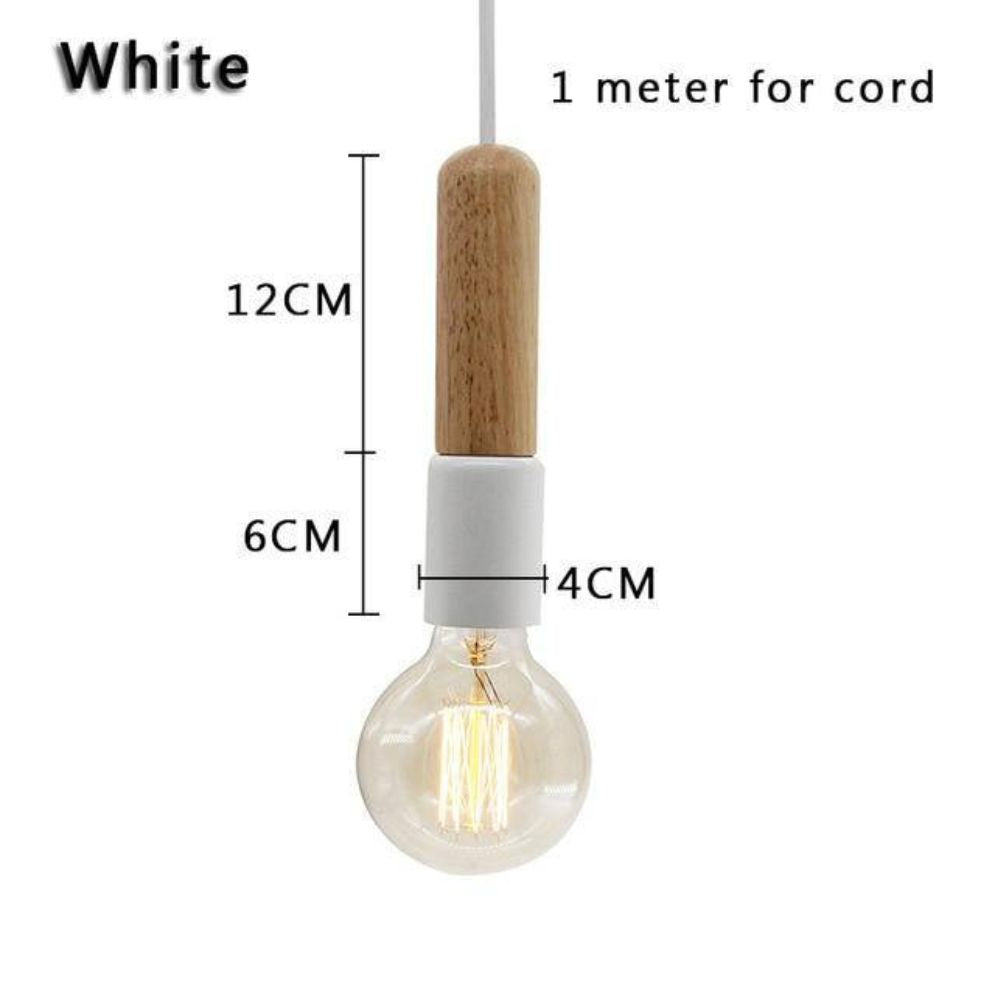 Suspension Scandinave en Bois Minimaliste - Lumiine