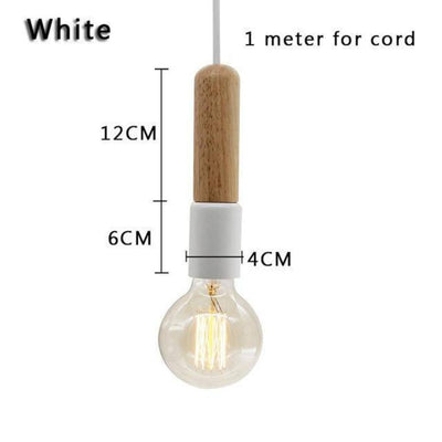 Suspension Scandinave en Bois Minimaliste - Lumiine
