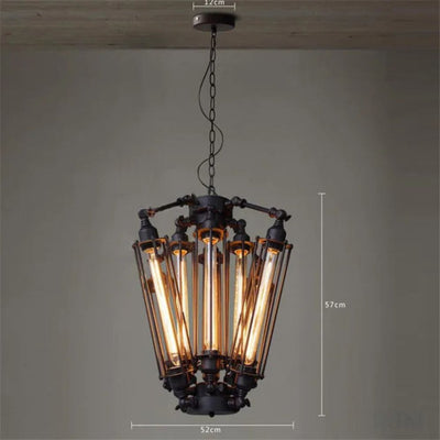 Suspension Vintage Loft Rétro E27 Industrielle Noire