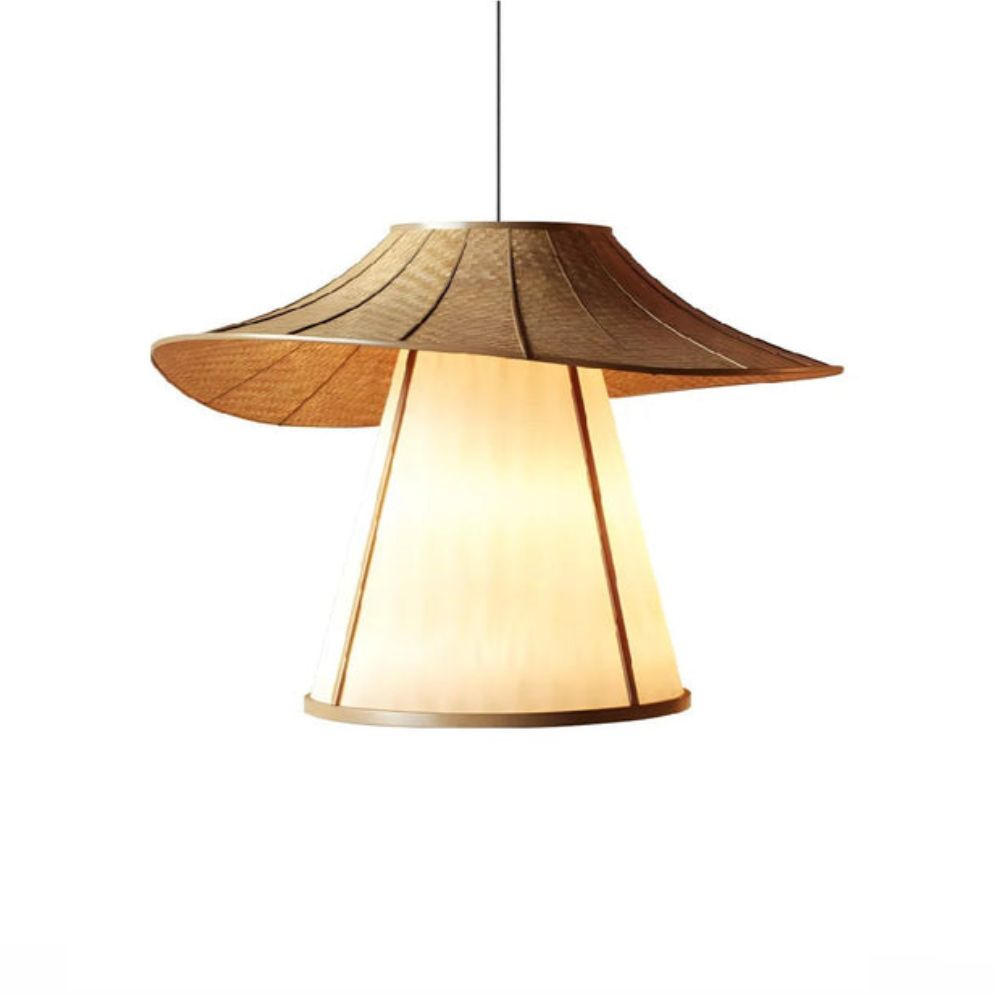 Suspension Wabi Sabi Rotin Tissé - Lumiine